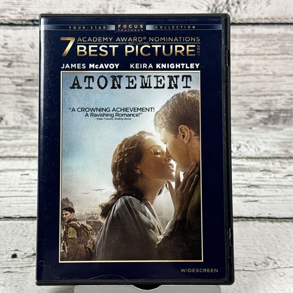 Atonement (DVD, 2007) - 7 Academy Award Nominations Best Picture Movie